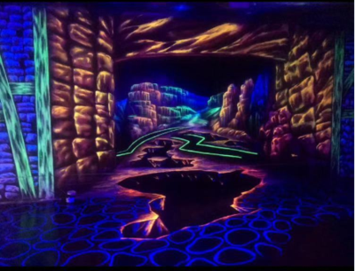 荧光3D壁画展制作